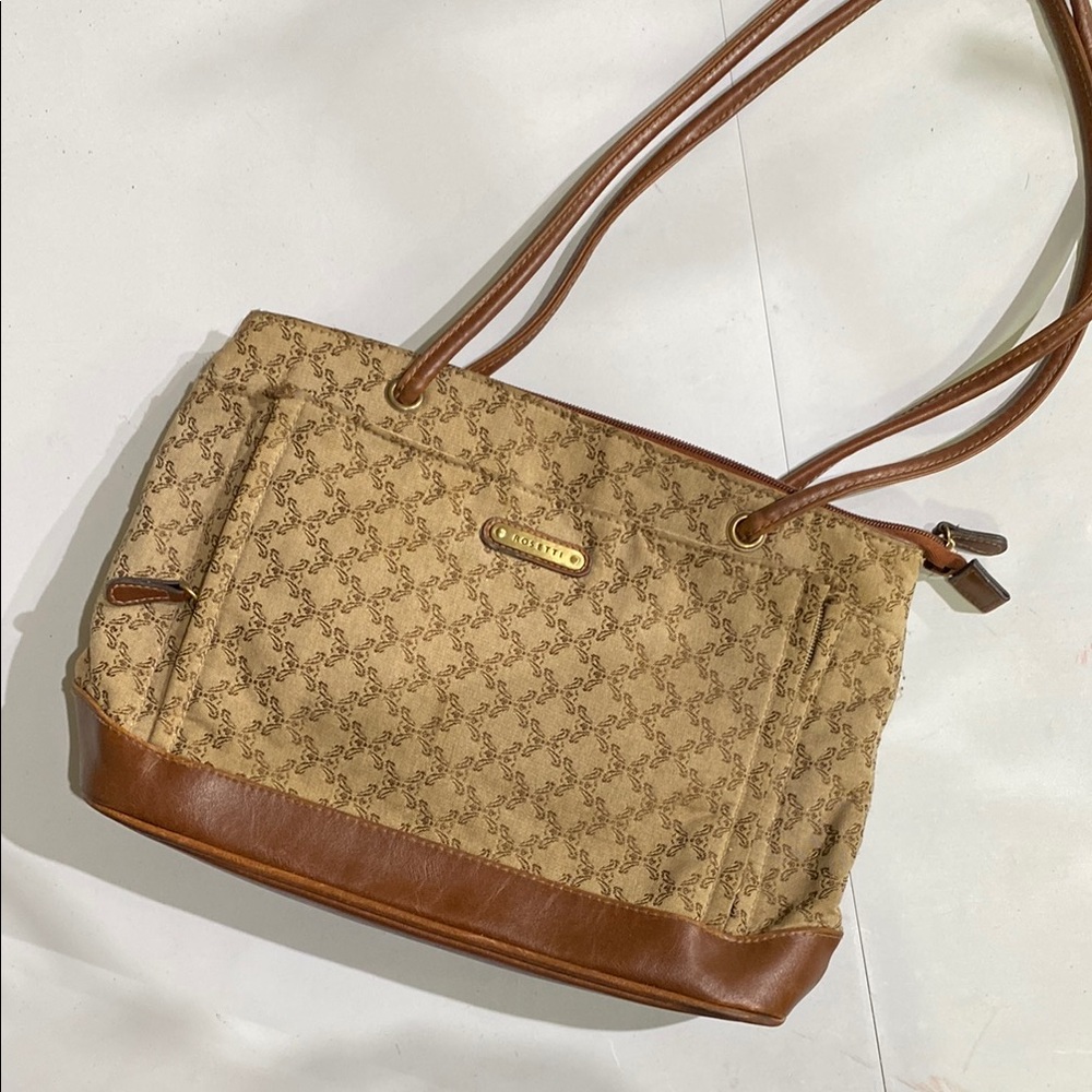 Designer Tan and Brown Women's Bag